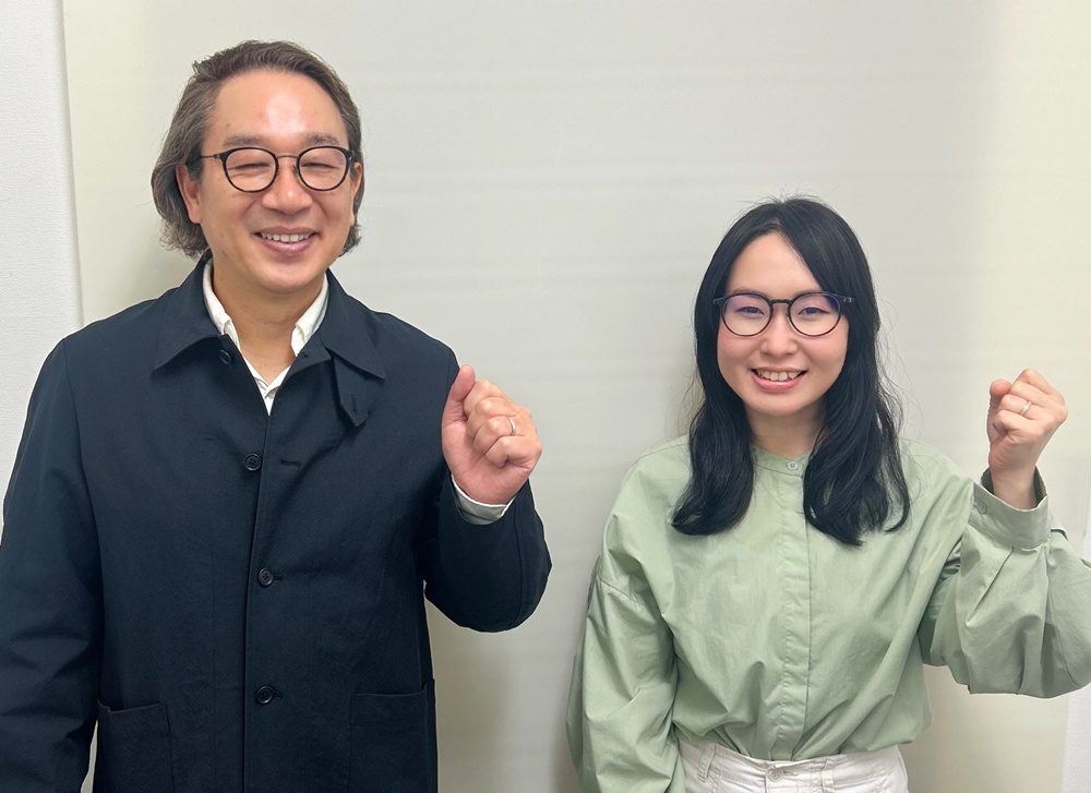 竹内嘉浩代表と渡橋幸カウンセラー